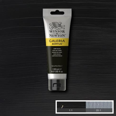 120ml  337 S1  Lamp Black Galeria Acryl