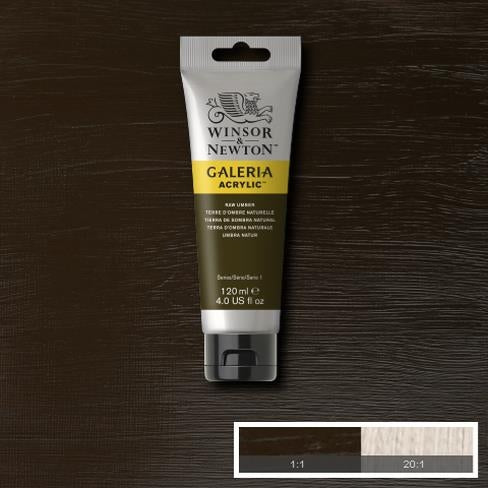 120ml  554 S1  Raw Umber Galeria Acryl