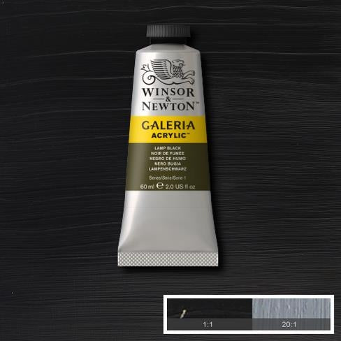 60ml  337 S1  Lamp Black Galeria Acryl
