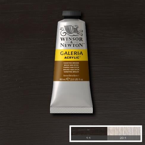 60ml  676 S1  Vandyke Brown Galeria Acryl