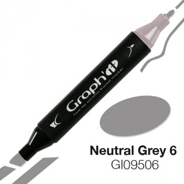 GRAPH'IT Alkoholtinte Neutral Grey – Nachfülltinte Für Marker, 25 Ml, Perfekt Für Künstler & Illustratoren