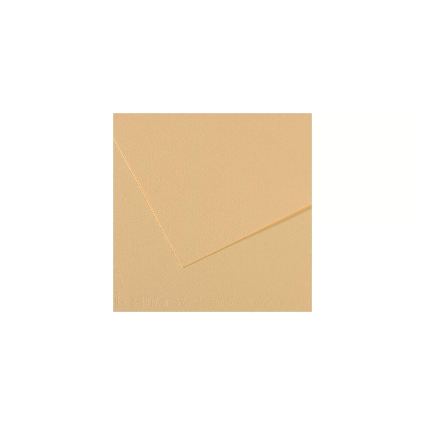 10 vel 160 grs Mi-Teintes gekleurd papier, no 407 chamois 50x65cm