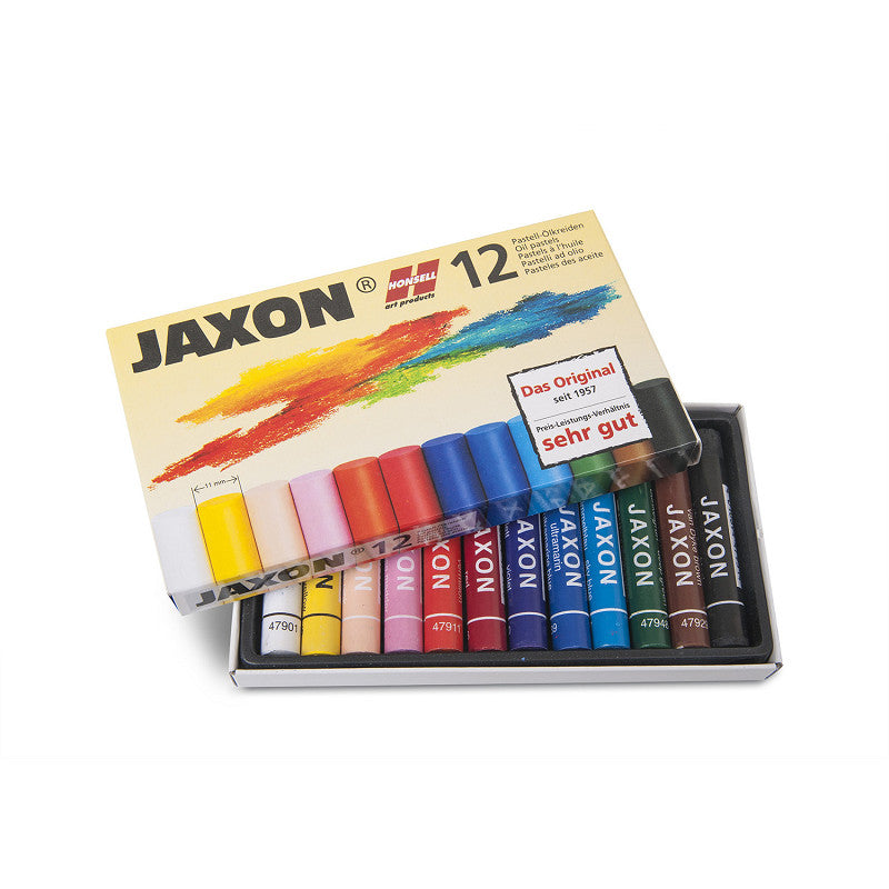 set oliepastel studiekwaliteit, was-pastelkrijtjes van Jaxon