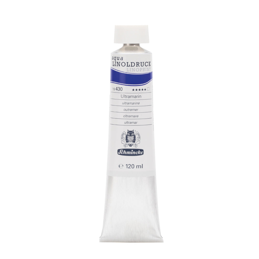 Blockprint inkt Waterbasis 120ml Schmincke Ultramarijn (warm) Blauw no 430