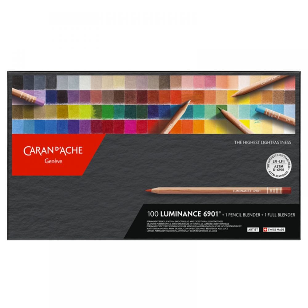 CARAN D'ACHE LUMINANCE 6901 100色セット Luminance Set 100 Kleuren Doos Caran D'Ache Aanbieding – Busch