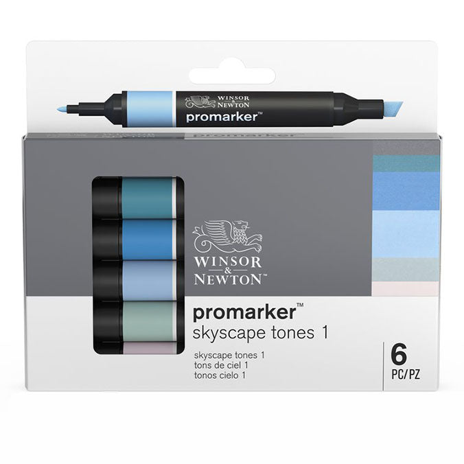 Promarker set 6 Skyscape Tones Winsor & Newton – Busch & van der Worp