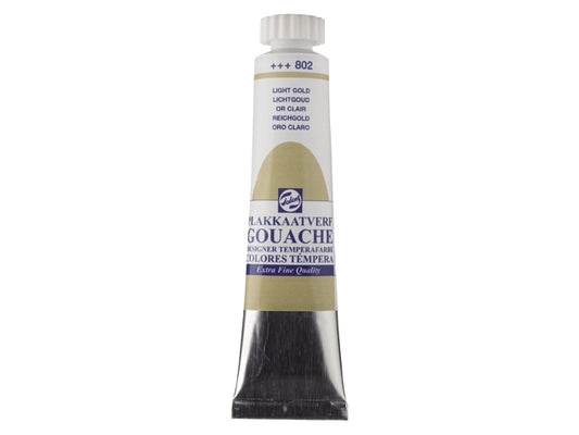 Gouache  802 LICHTGOUD 20ml Talens plakkaatverf