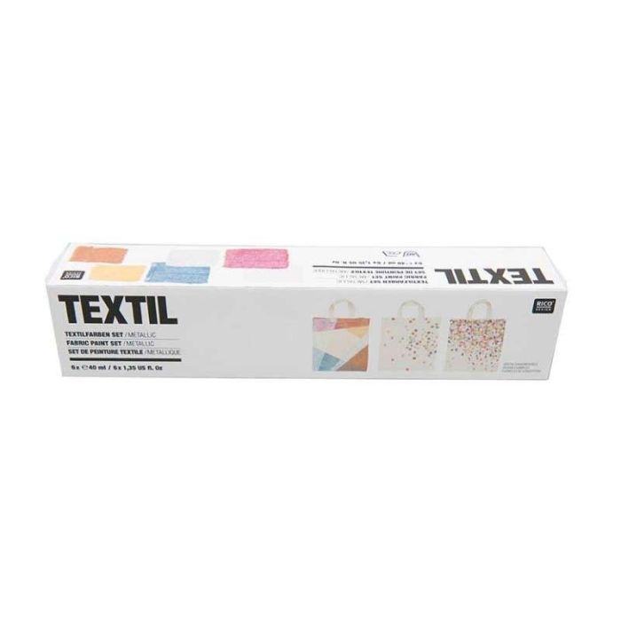 Ricodesign textielverf set metallic