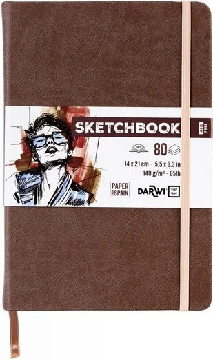 Dummie Darwi Bruin A5 (15x21 cm) wit papier 80 vellen 140 gram