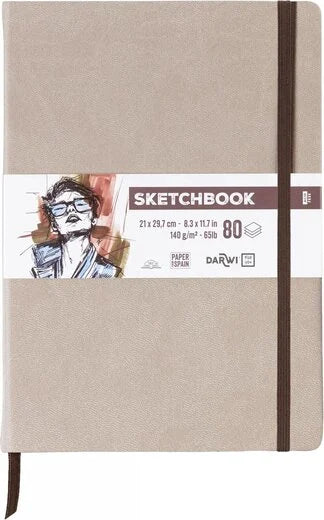 Dummie Darwi Beige A4 (21x29.7 cm) wit papier 80 vellen 140 gram