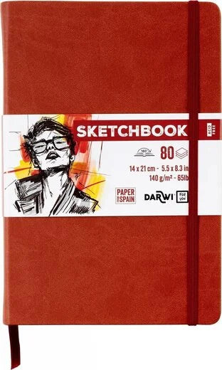 Dummie Darwi Rood A5 (15x21 cm) wit papier 80 vellen 140 gram