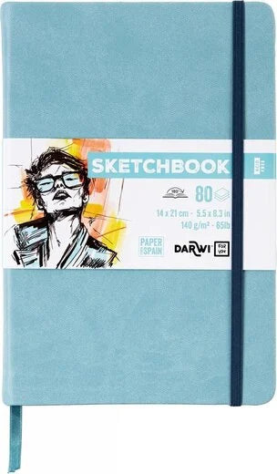 Set Potloden Staedtler Mars Lumograph x6 8B-HB met Darwi Schetsboek A5