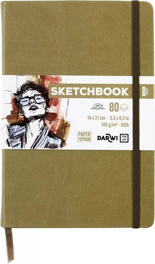 Set Potloden Staedtler Mars Lumograph x6 8B-HB met Darwi Schetsboek A5