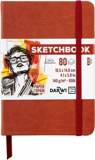Dummie Darwi Rood A6 (10,5x14,8 cm) wit papier 80 vellen 140 gram