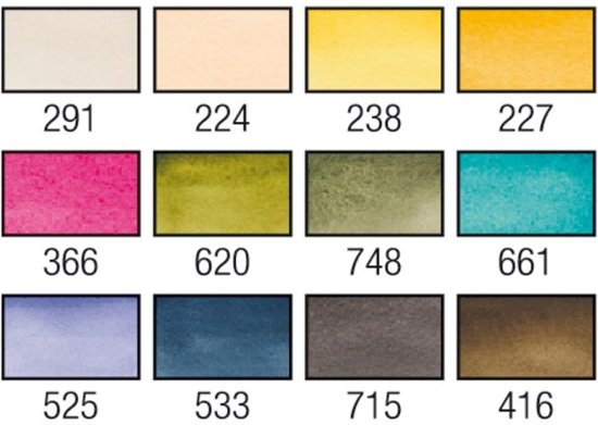 Van Gogh Aquarel Pocketbox set Vibrant Colours 12 napjes – Busch