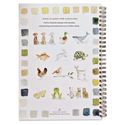 Aquarelverf werkboek - Dieren