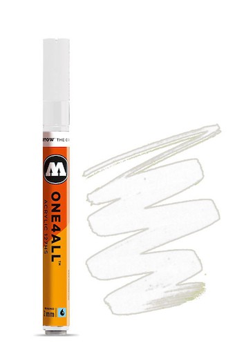 127HS 2mm SIGNAL WHITE Acrylmarker Molotow One4All