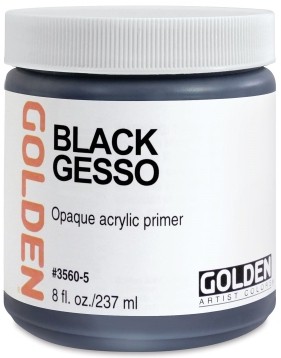 Golden Black Gesso 237 ml