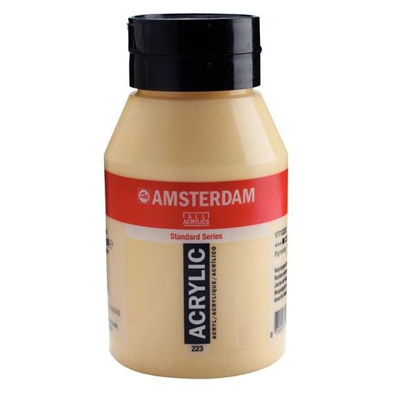 223 Napelsgeel Donker 1 liter Acryl 1000ml pot Amsterdam