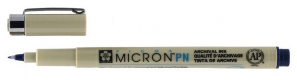 Sakura Pigma PN Micron Fineliner Blauw/Zwart (0,4/0,5 mm)