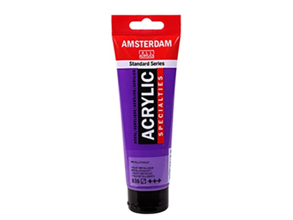 Amsterdam acrylverf tube 120 ml Metallic Violet 835