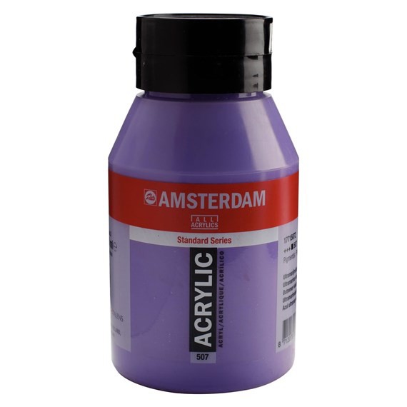 507 Ultramarijn violet 1 liter Acryl 1000ml pot Amsterdam