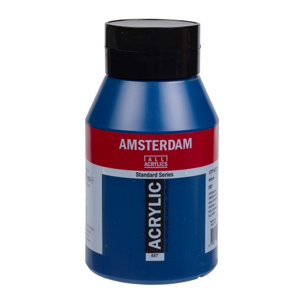 557 Groenblauw 1 liter Acryl 1000ml pot Amsterdam