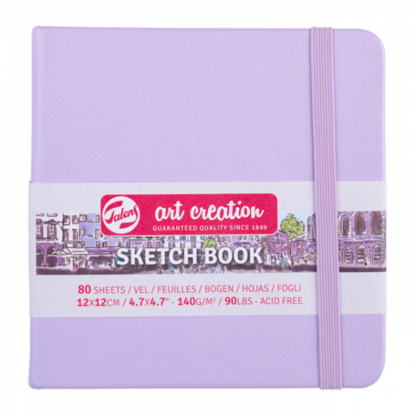 Schetsboekje Pastel Violet 12x12cm Talens ArtCreation
