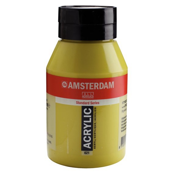 621 Olijfgroen Licht 1 liter Acryl 1000ml pot Amsterdam