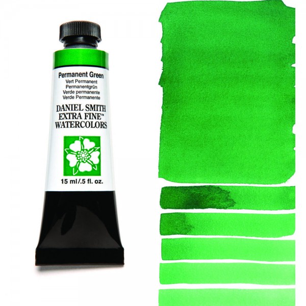 Permanent Green Serie 1 Watercolor 15 ml. Daniel Smith