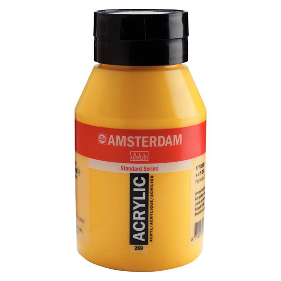 269 Azogeel Middel 1 liter Acryl 1000ml pot Amsterdam