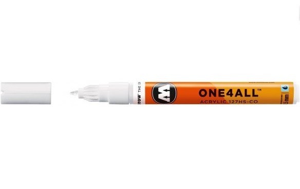 127HS 1.5mm SIGNAL WHITE Molotow One4All Acryl Marker
