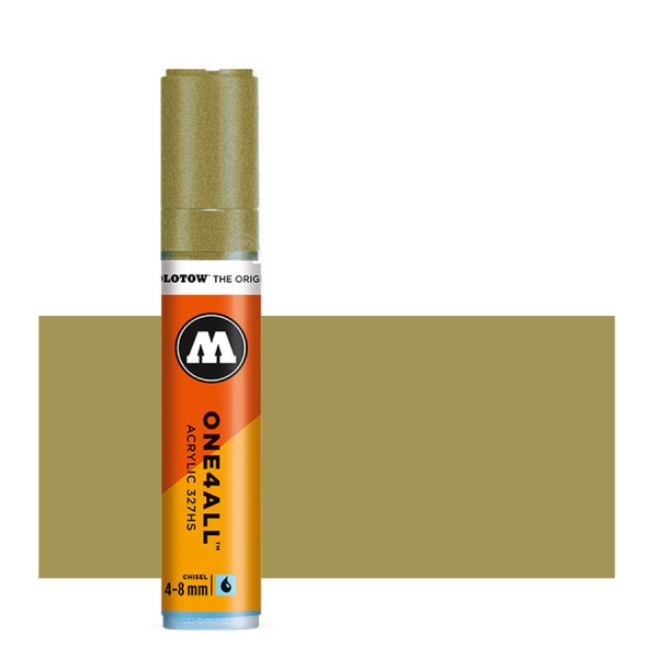 Metallic Gold 327HS 4-8mm Molotow One4All Acryl Marker