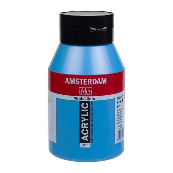 517 Koningsblauw 1 liter Acryl 1000ml pot Amsterdam