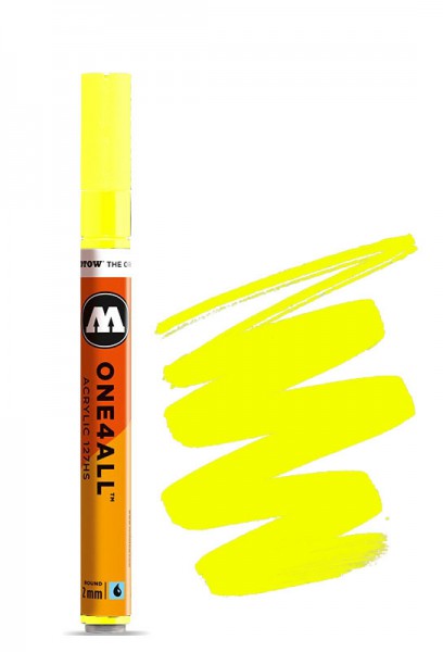 127HS 2mm NEON YELLOW FLUORESCENT Acrylmarker Molotow One4All