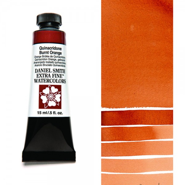 Quinacridone Burnt Orange Serie 2 Watercolor 15 ml. Daniel Smith