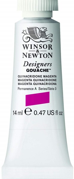 QUINACRIDONE MAGENTA 550 14 ml.S3 Designers Gouache Winsor & Newton