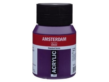 Amsterdam Acryl 500ml 568 Permanent Blauw Violet