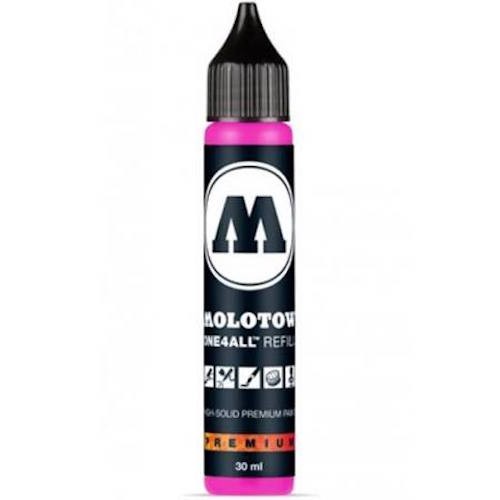 Acryl Inkt Refill 30ml NEON PINK Molotow One4All Acrylic Navul