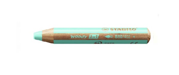 Woody 3 in 1 kleurpotlood pastel blue
