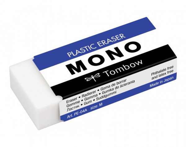 Mono Gum Plastic Eraser Tombow M Middel