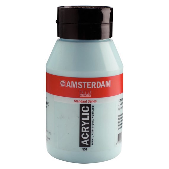 551 Hemelsblauw Licht 1 liter Acryl 1000ml pot Amsterdam