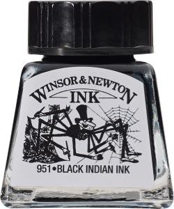 Teken Inkt 14ml Indian Black Winsor & Newton