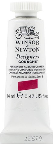 PERMANENT ALIZARIN CRIMSON 466 14 ml.S3 Designers Gouache Winsor & Newton