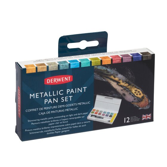 Derwent Metallic paint pan set
