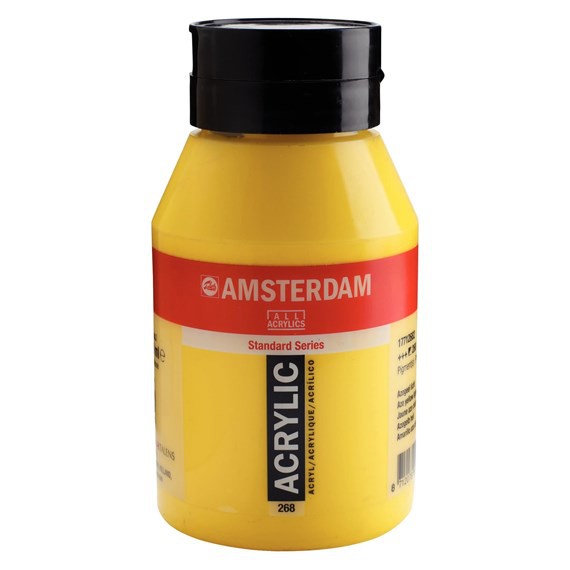 268 Azogeel Licht 1 liter Acryl 1000ml pot Amsterdam