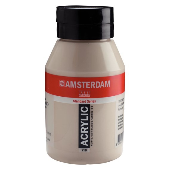 718 Warmgrijs 1 liter Acryl 1000ml pot Amsterdam