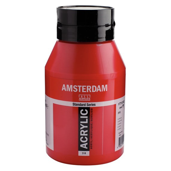 318 Karmijn 1 liter Acryl 1000ml pot Amsterdam