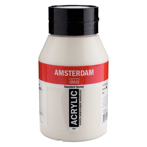 290 Titaanbuff Donker 1 liter Acryl 1000ml pot Amsterdam