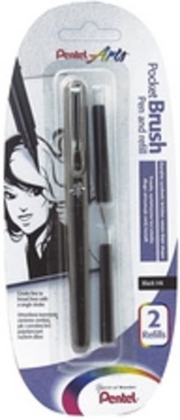 Pentel Pocket Brush Pen met Navulinkt XGFKP/FP10